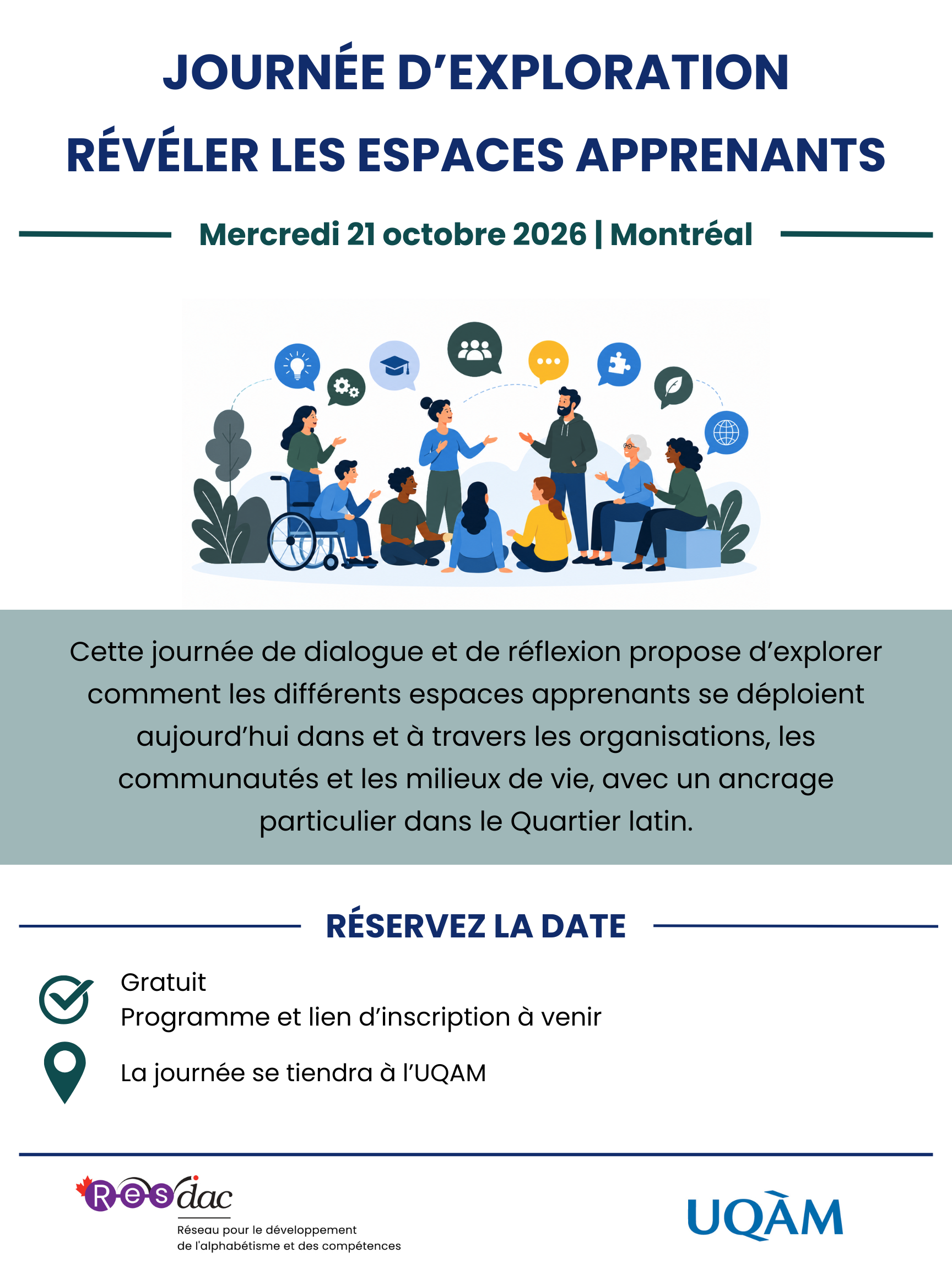 Réservez la date _ Journée d'exploration 21 octobre
